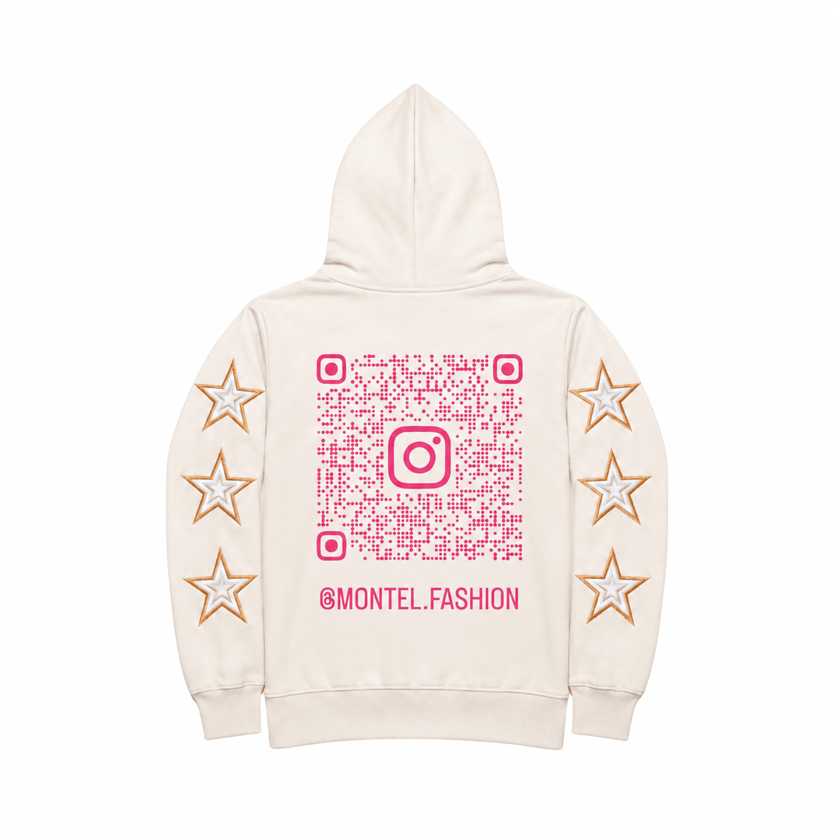 Off pink hoodied jacket by montel