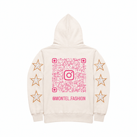 Off pink hoodied jacket by montel