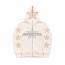 Off pink hoodied jacket by montel