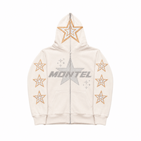 Off pink hoodied jacket by montel