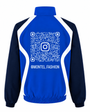 Saturated blue double graphic tracksuit by montel