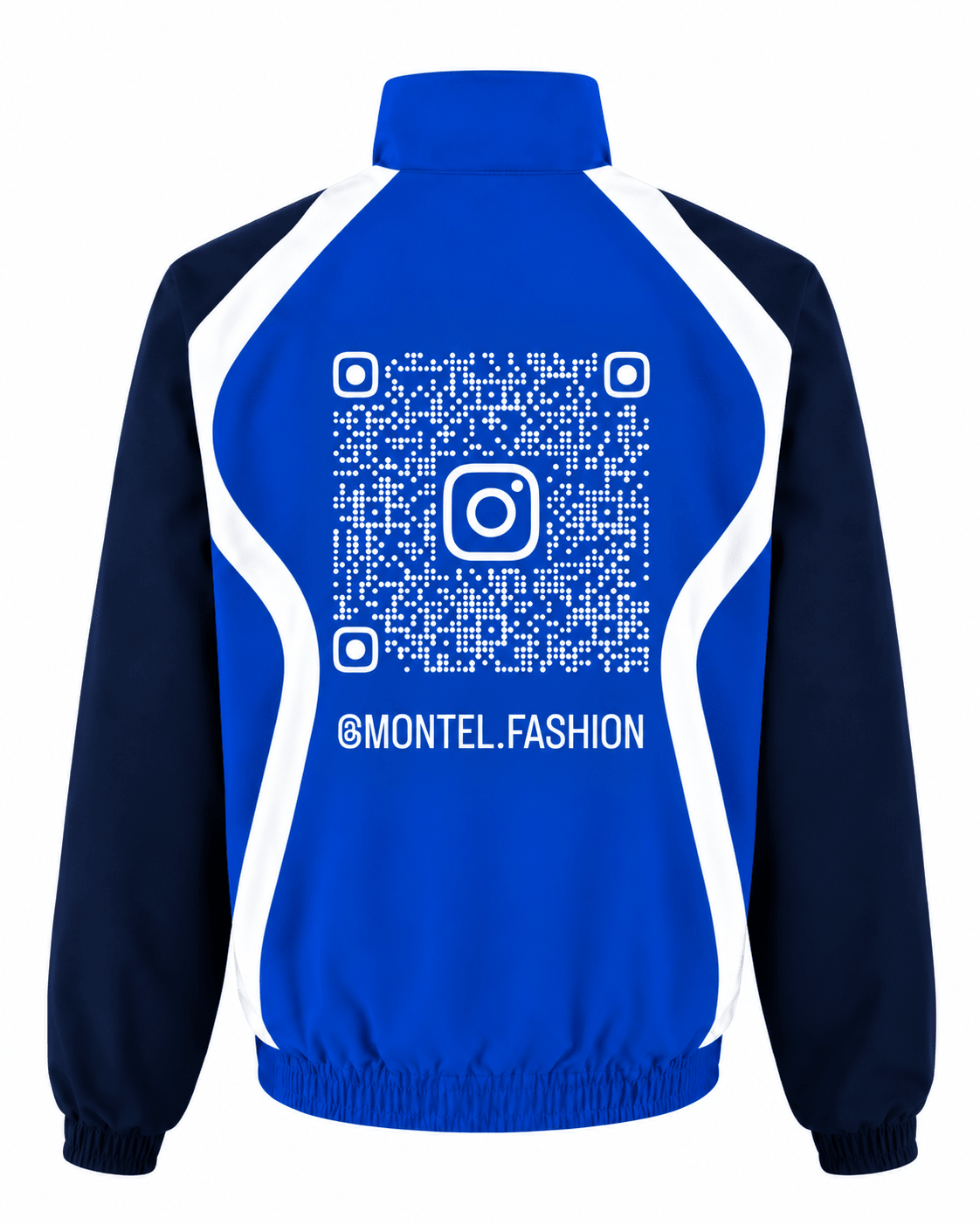 Saturated blue double graphic tracksuit by montel