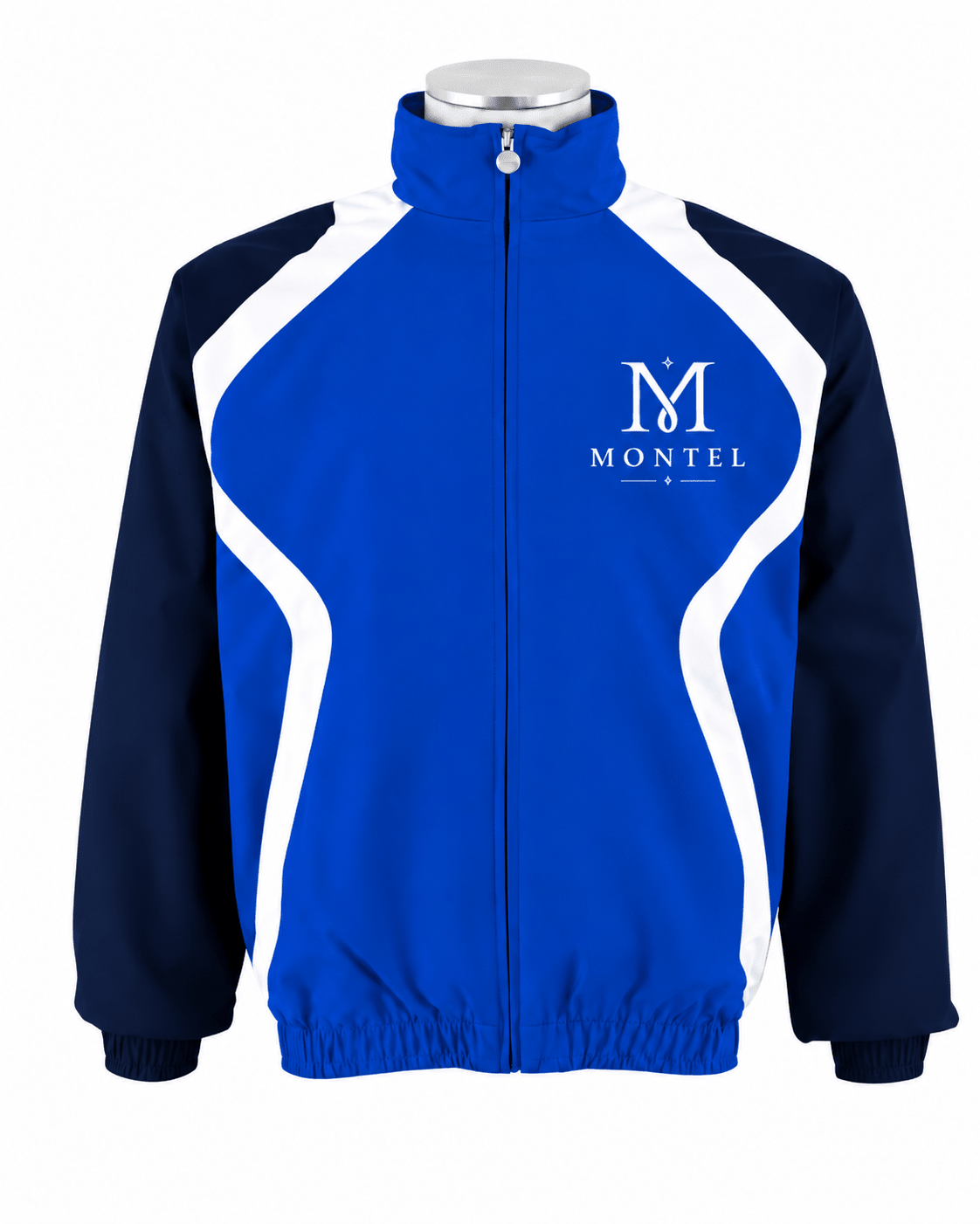 Saturated blue double graphic tracksuit by montel